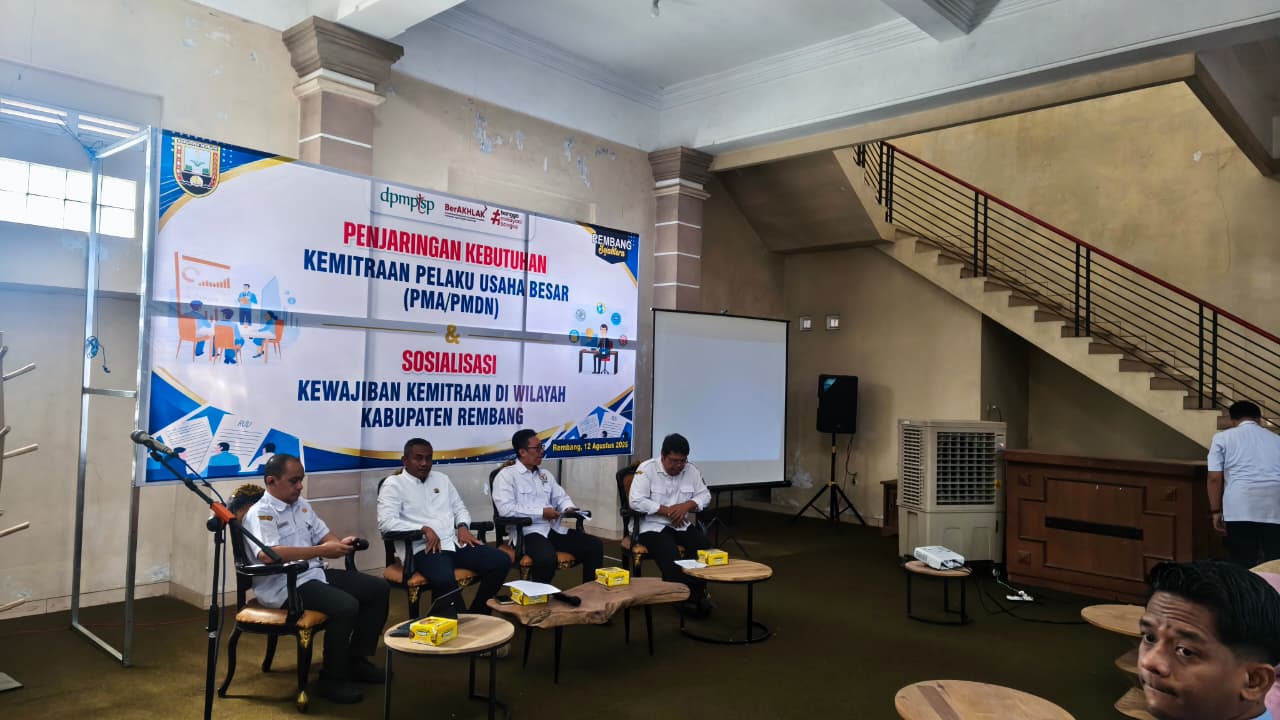 DPMPTSP Kabupaten Rembang Fasilitasi Penjaringan Kebutuhan Kemitraan Usaha Besar dengan UMKM